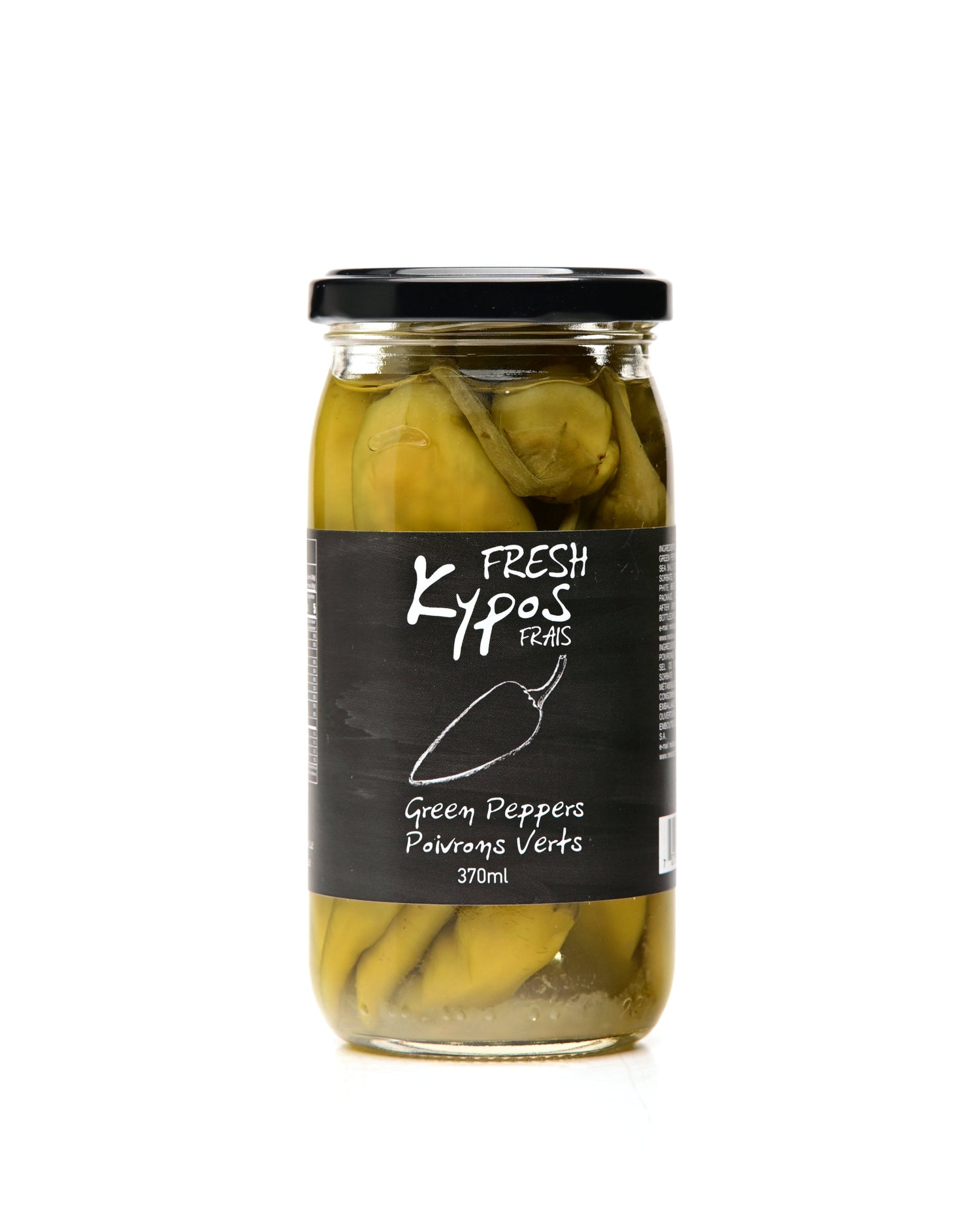 Kypos Green Peppers (Pepperoncini) 370ml