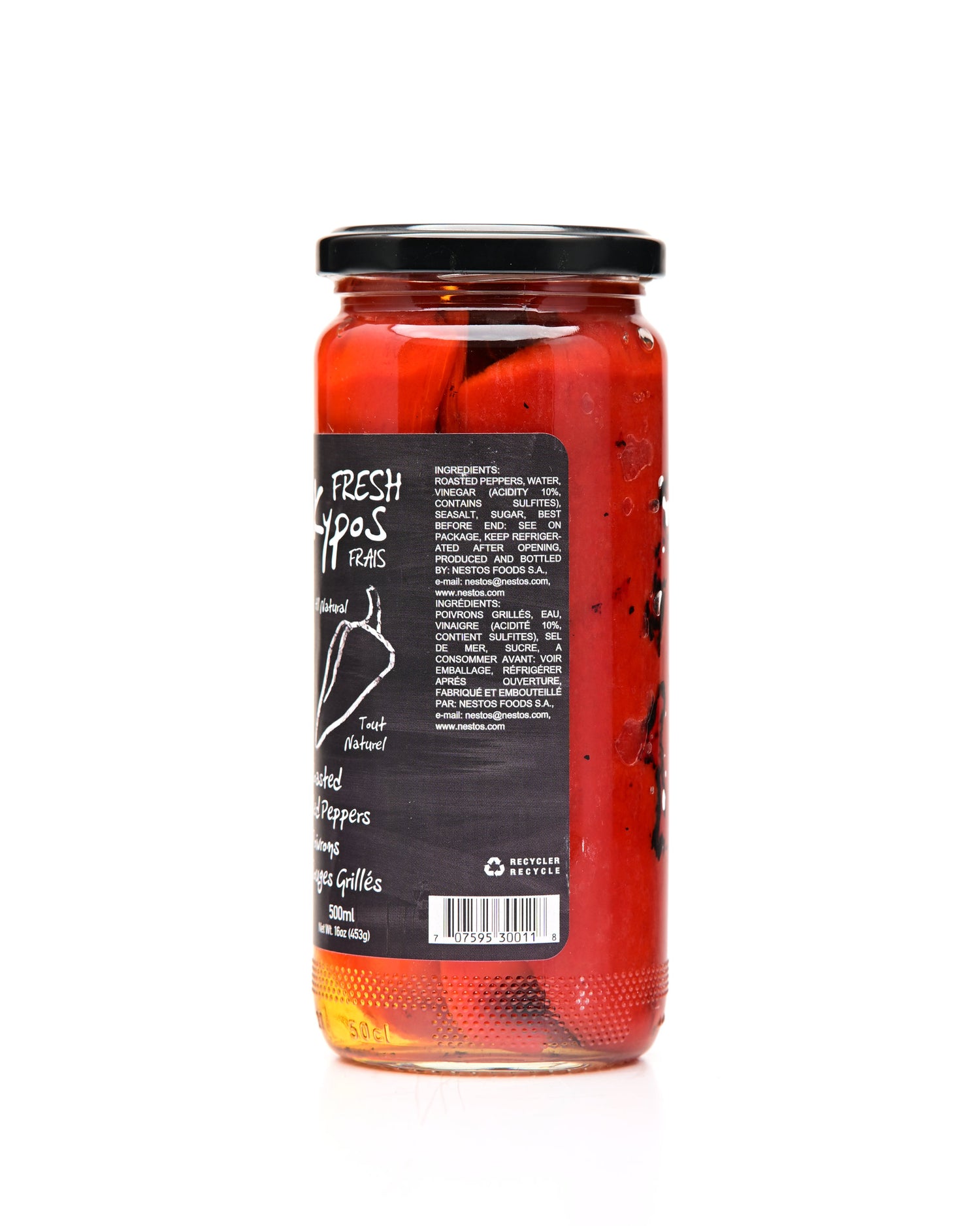 Kypos Red Roasted Peppers 500ml